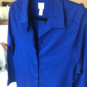Cobalt Blue No Iron Button Down Shirt